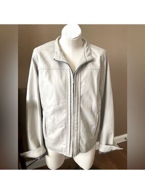 Faux Leather Zip Up Jacket
